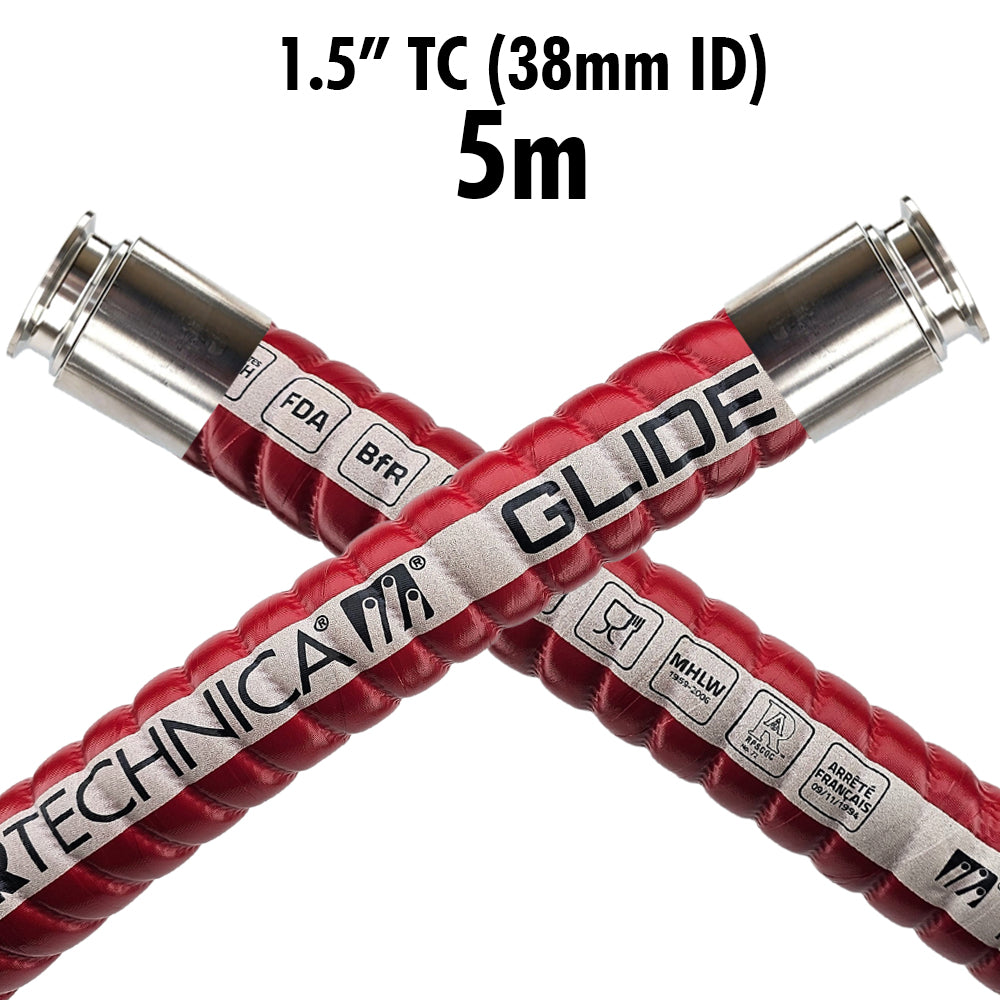 At 5m, this hose is much easier to lift and drag safely across wet warehouse floors due to less resistance from tough outer coating. A premium grade low permeation extra flexible suction and delivery hose suitable for beer wine and spirits. 