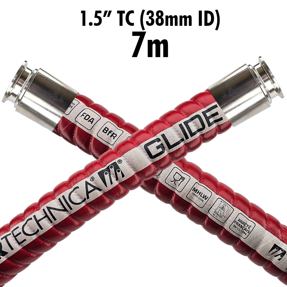 At 7m, this hose is much easier to lift and drag safely across wet warehouse floors due to less resistance from tough outer coating. A premium grade low permeation extra flexible suction and delivery hose suitable for beer wine and spirits.