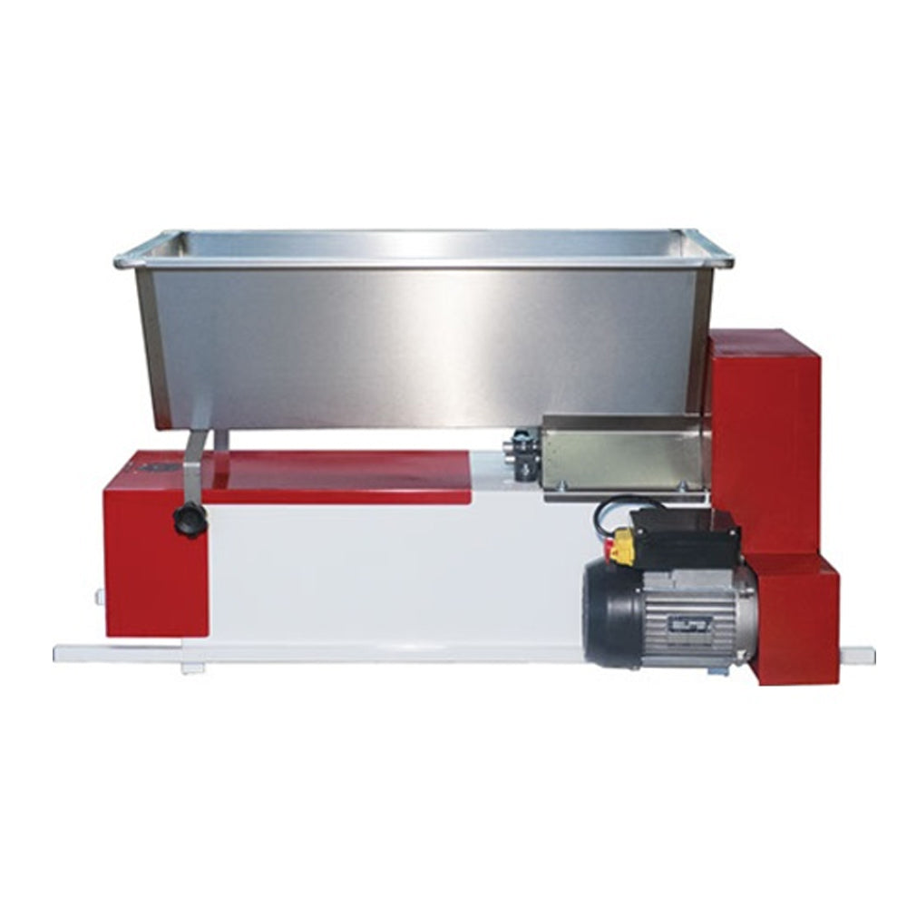 Great value in our motorized Grape Crusher Destemmer as the parts that are in direct contact with the grapes are stainless steel.