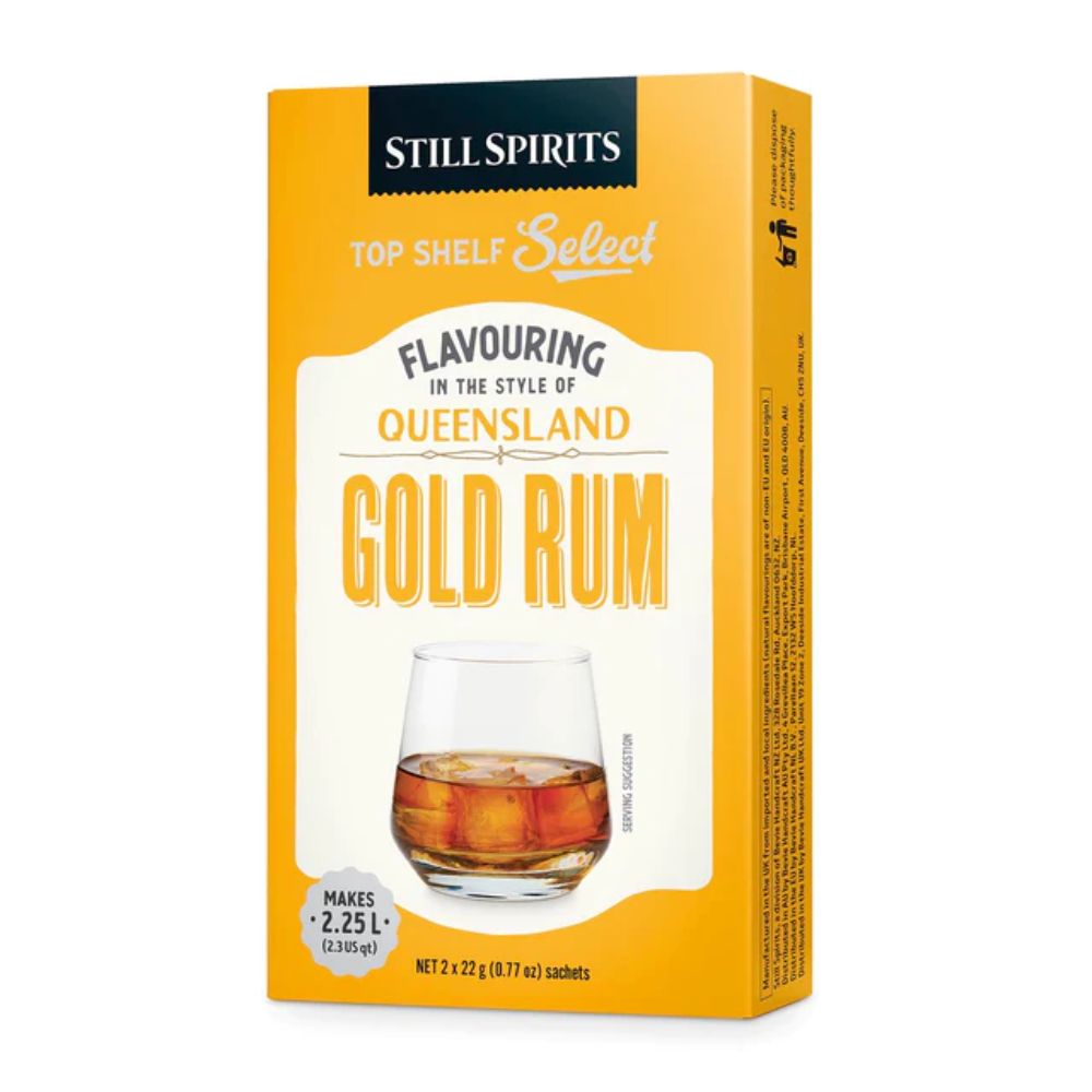 Queensland Gold Rum Spirit Flavouring - makes 2.25L of smooth and mellow traditional Queensland Rum.