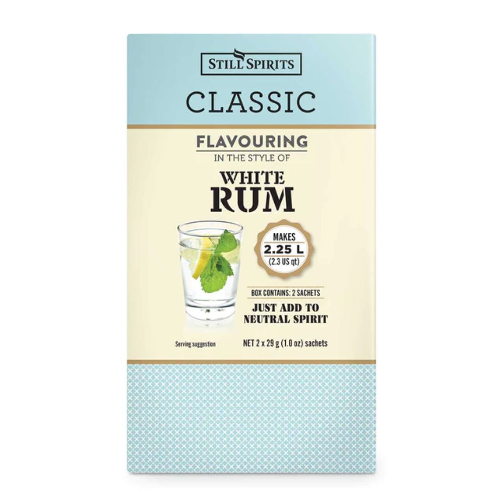 Jamaican White Rum Spirit Flavouring - makes 2.25Lslightly sweet, molasses forward rum for long cocktails.