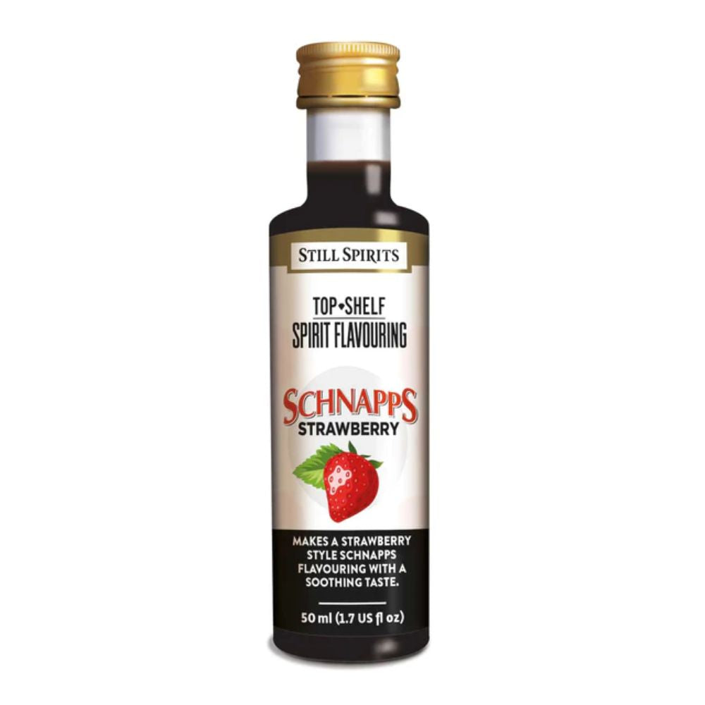Strawberry Schnapps Flavouring Essence - Combine with Schnapps Base for a refreshing liqueur with notes of juicy strawberry.