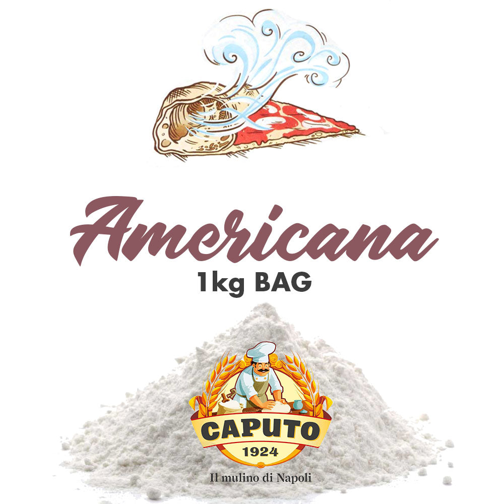 1kg Bag of Caputo "00" Americana Pizza Flour for Deep Dish New York Style pizzas at home.