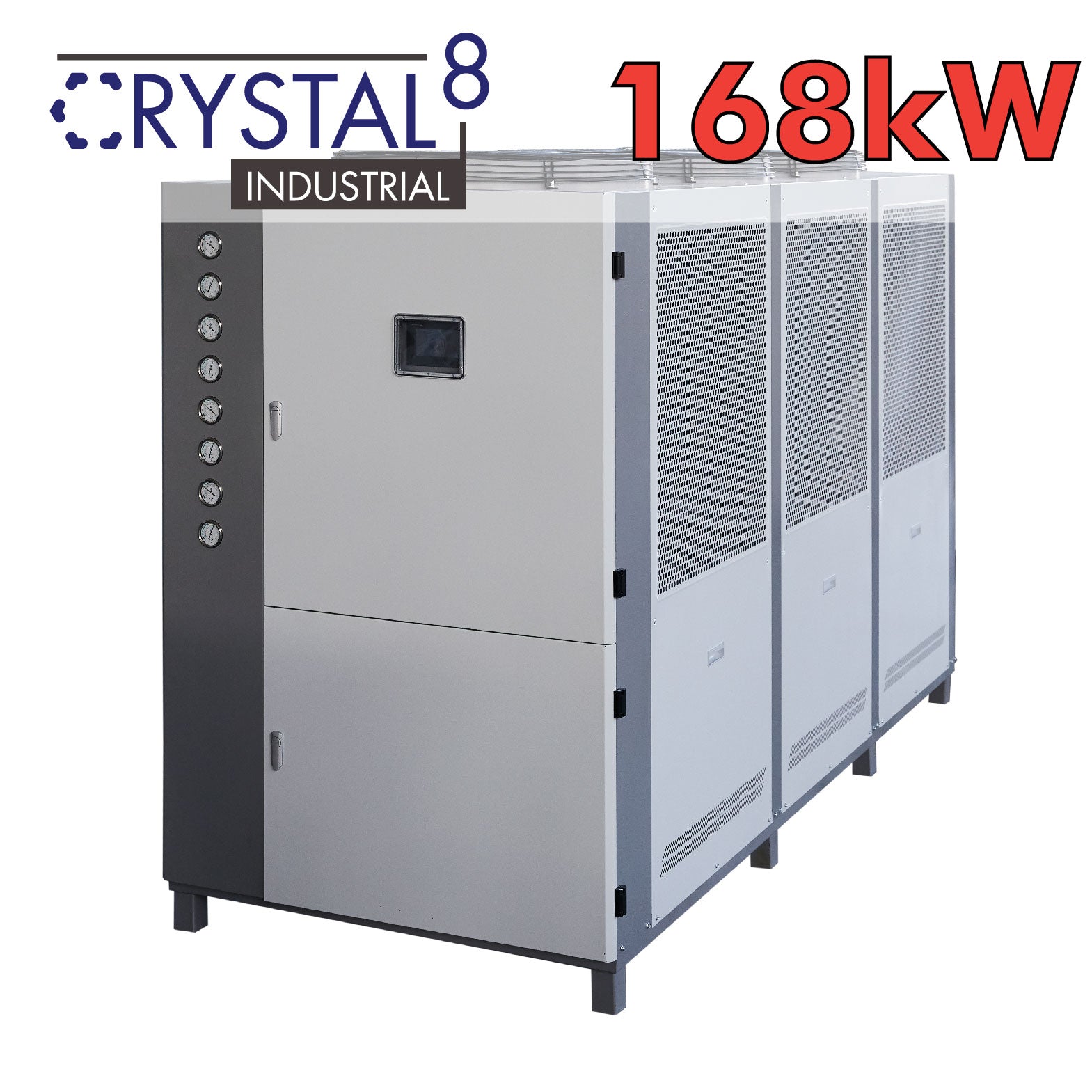 Crystal8 168kw Industrial Glycol Chiller 380v Three Phase