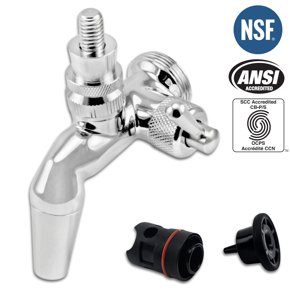 NUKATAP FC Tap Only (Stainless Steel) - Flow Control Tap - Laminar Flow ...