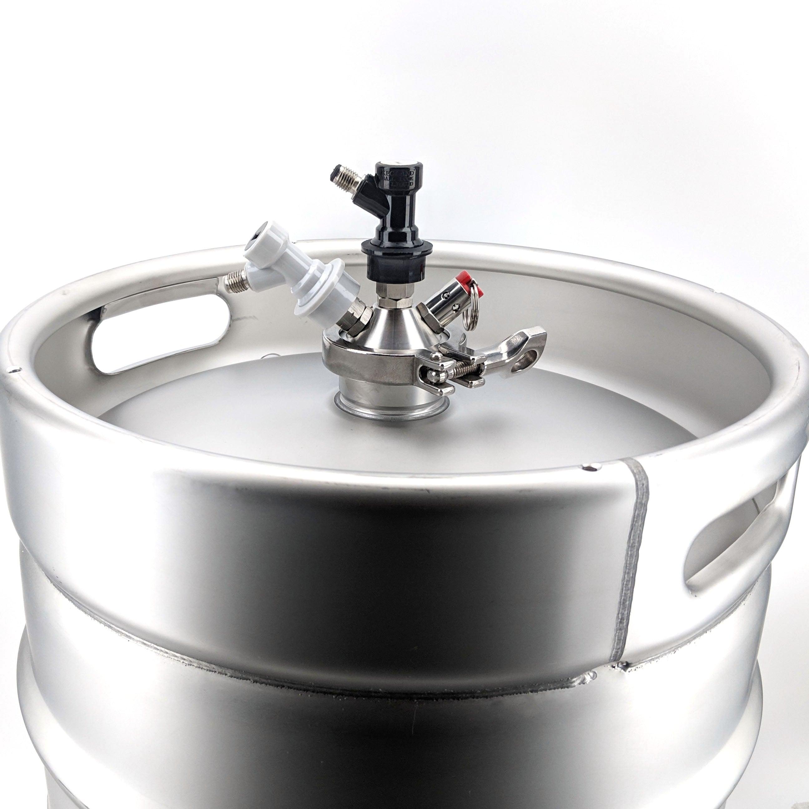 Ball Lock Tapping Head to 2 Inch Tri Clover (Commercial Keg Adaptor) - KegLand
