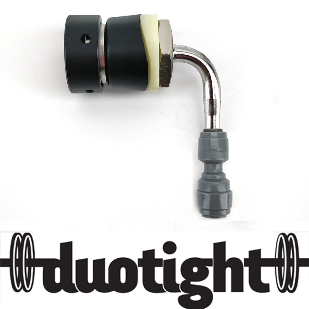 Black Short Shank - Stainless Steel (6.5mm1/4'' Tail suits Duotight -6.5mm 1/4' Reducer) - KegLand