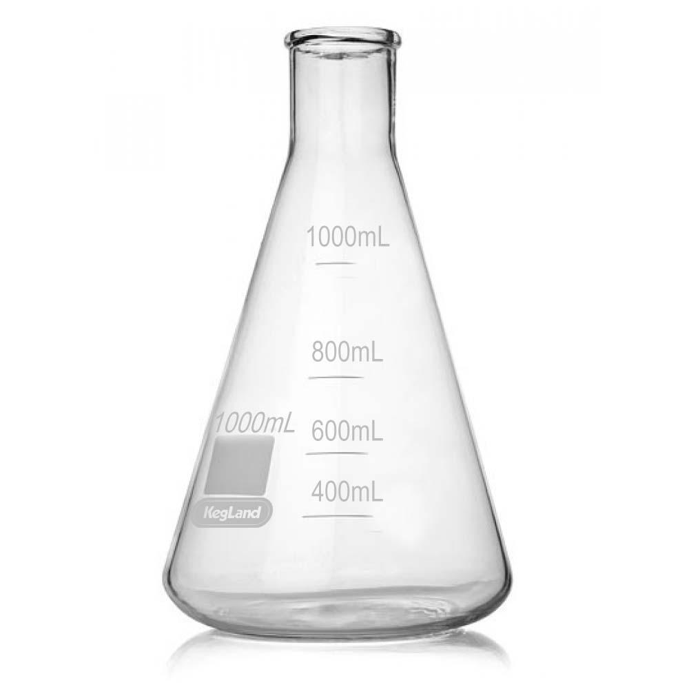 Borosilicate Erlenmeyer Conical Flask 1000mL - KegLand