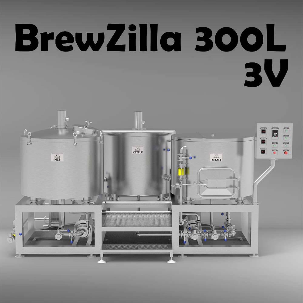 BrewZilla 300L - 3 Vessel Brewery - KegLand