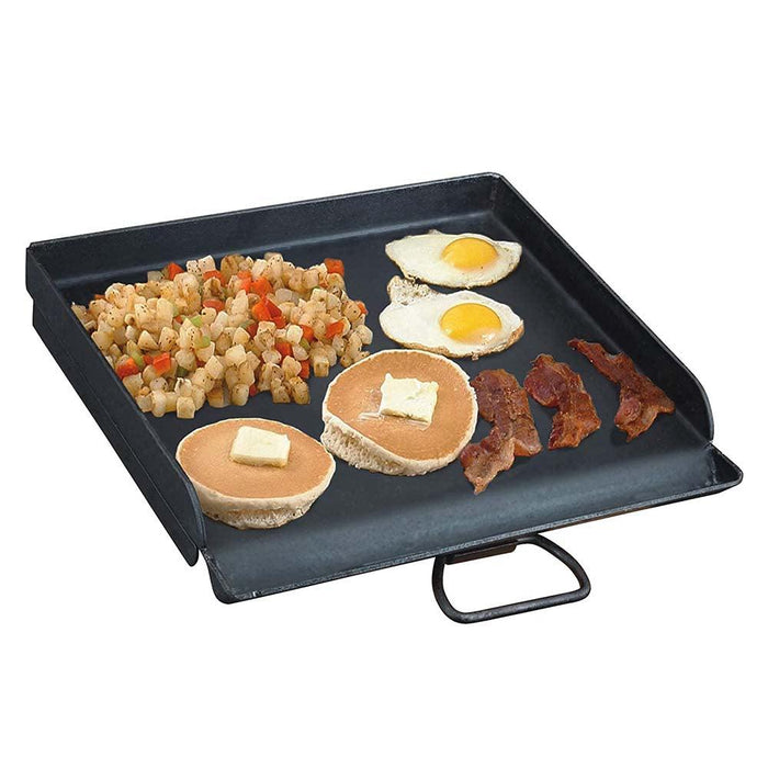 Camp Chef 14 Inch Flat Top Griddle Cast Iron Cooktop (Single Burner)