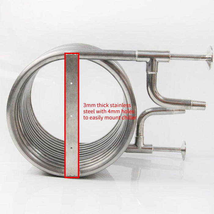 Coolossus Gen2 Passivated Stainless Steel Counter Flow Chiller with 1