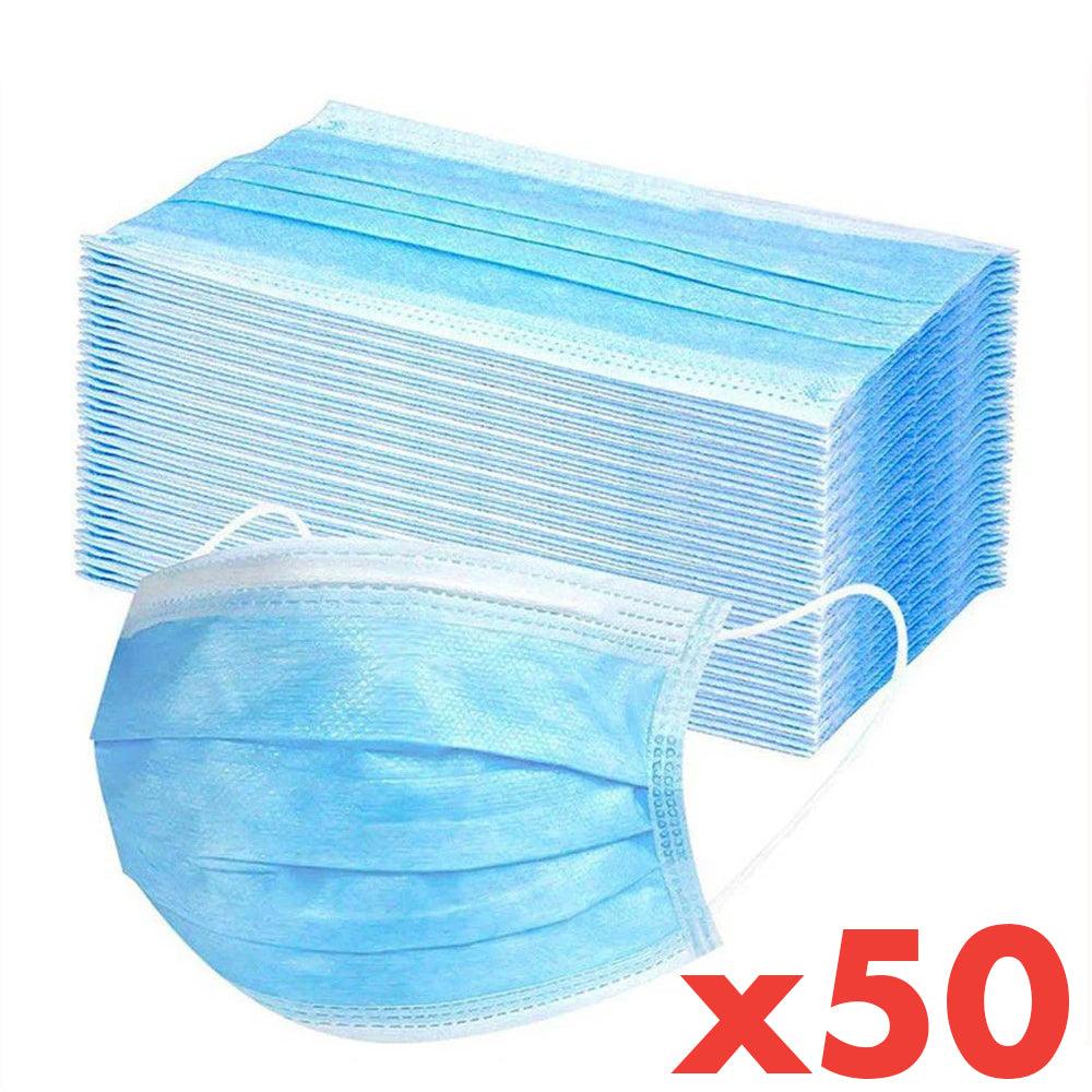 Disposable 3-layer Non-Woven Face Mask - Box of 50 - KegLand