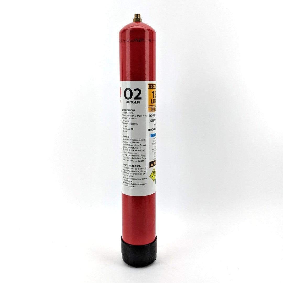 Disposable Gas Cylinder - 1.43L - 110Bar Oxygen - KegLand