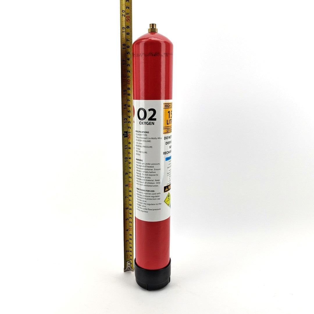 Disposable Gas Cylinder - 1.43L - 110Bar Oxygen - KegLand