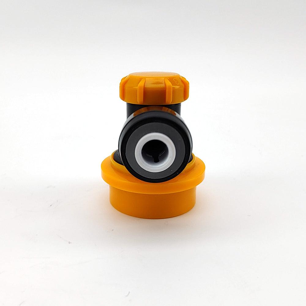 duotight 6.35mm (1/4) x Ball Lock Disconnect - (Black + Yellow Liquid) - KegLand