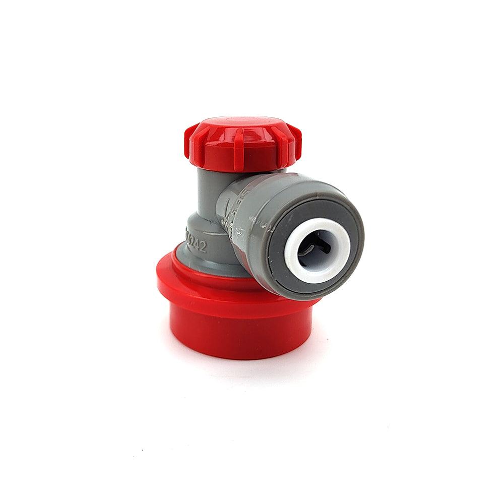 duotight 6.35mm (1/4) x Ball Lock Disconnect - (Grey + Red Gas) - KegLand