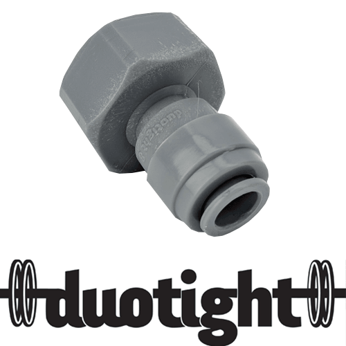 duotight - 8mm (5/16”) Female x 5/8” Female Thread (suits Keg Couplers and Tap Shanks) - KegLand