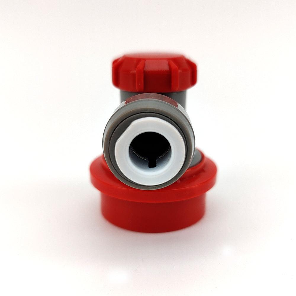 duotight 8mm (5/16) x Ball Lock Disconnect - (Grey + Red Gas) - KegLand