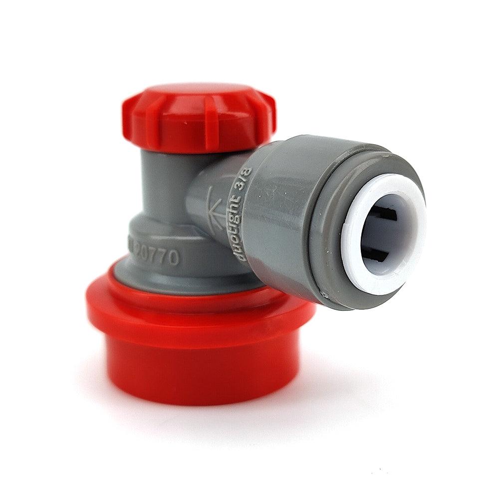 duotight 9.5mm (3.8) x Ball Lock Disconnect - (Grey + Red Gas) - KegLand