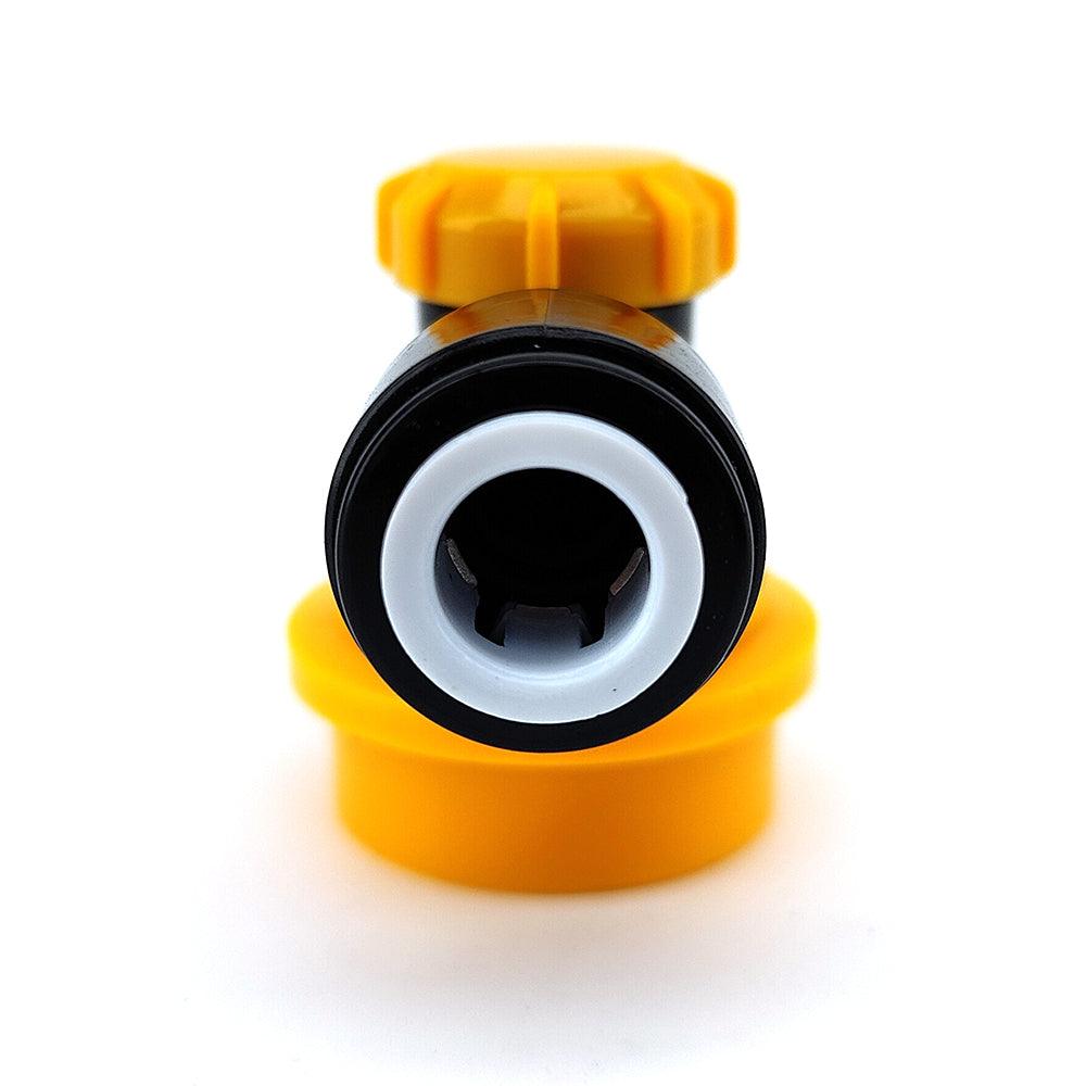 duotight 9.5mm (3/8) x Ball Lock Disconnect - (Black + Yellow Liquid) - KegLand