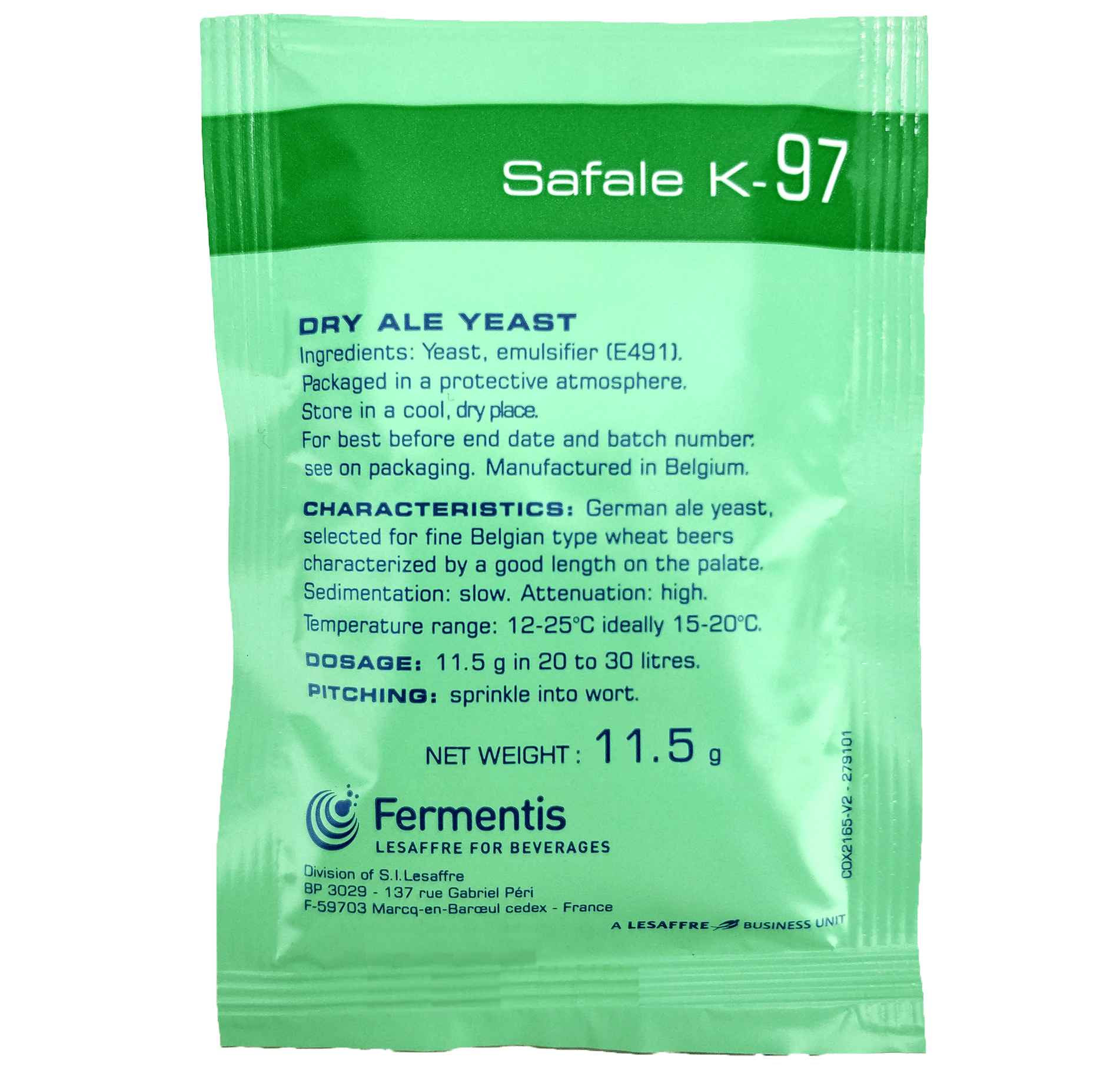 Fermentis SafAle K-97 Yeast x 11.5g - KegLand