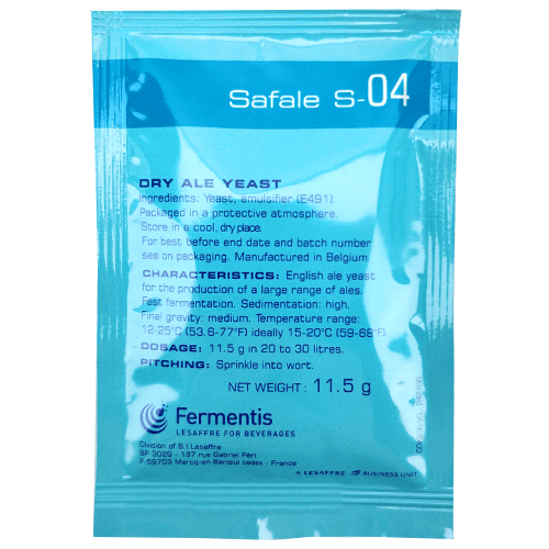 Fermentis SafAle S-04 Yeast x 11.5g - KegLand