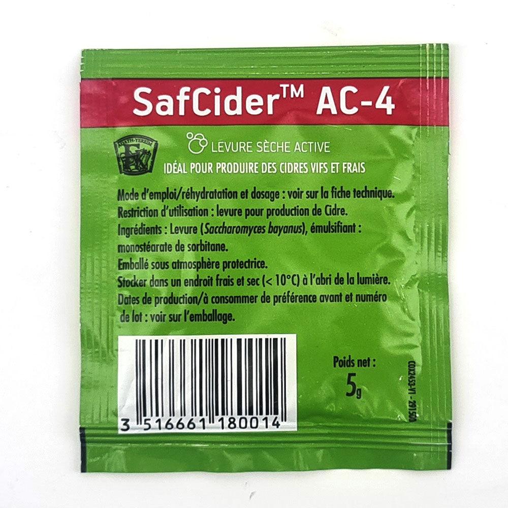 Fermentis SafCider - AC-4 x 5g Yeast - KegLand