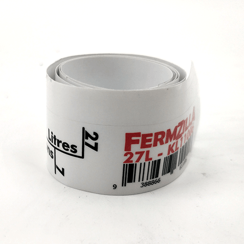 FermZilla - Flat Bottom 30L (7.9 Gal) Fermenter - Graduation Sticker - KegLand