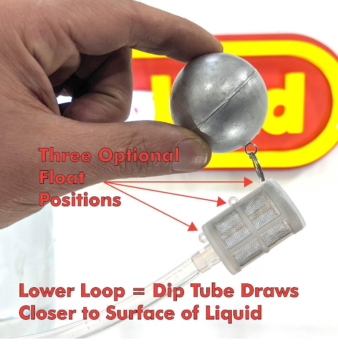 Floating Dip Tube Filter（80 Mesh 304 Stainless) - For FermZilla or Kegmenter - KegLand