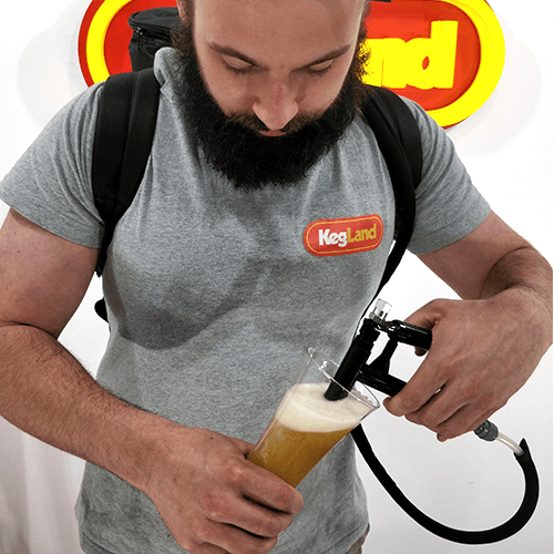 JetKeg - KegPack - Party on your Back (Including 1.2m Beer line, Pluto Gun and Duotight Reducer) - KegLand