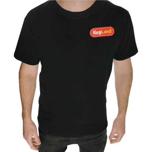 KegLand T-Shirt - Black Colour Print (Small) - BrewZilla Back - KegLand