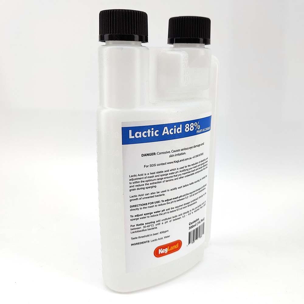 Lactic Acid 88% - pH Adjuster (500ml) 16oz - KegLand