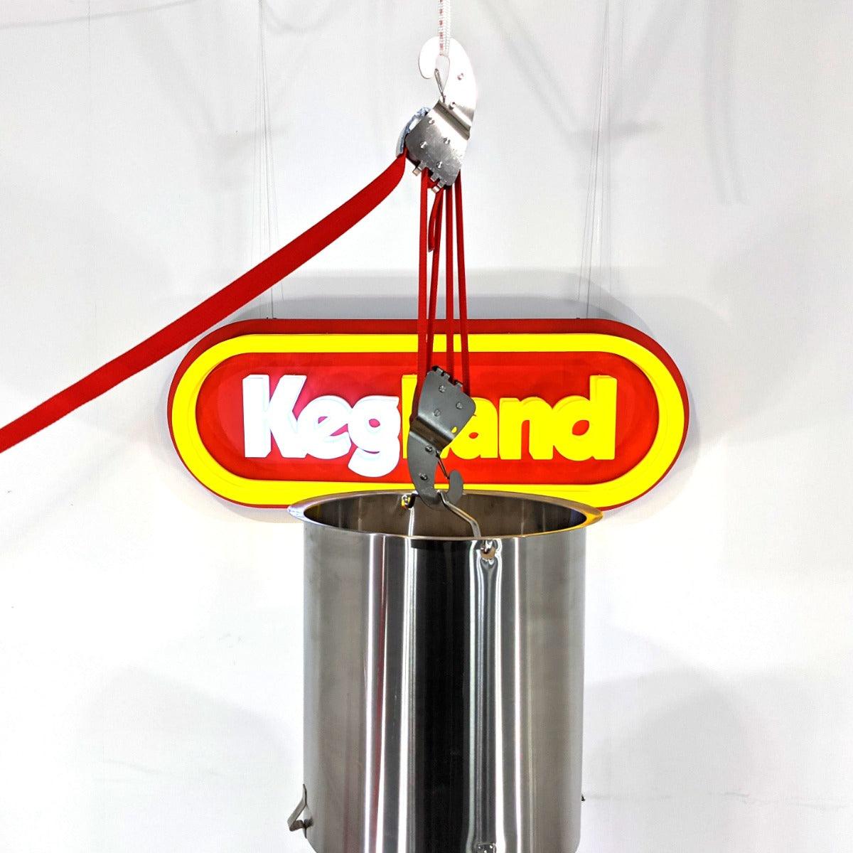 Lift and Lock Pulley Strap (175kg) - KegLand