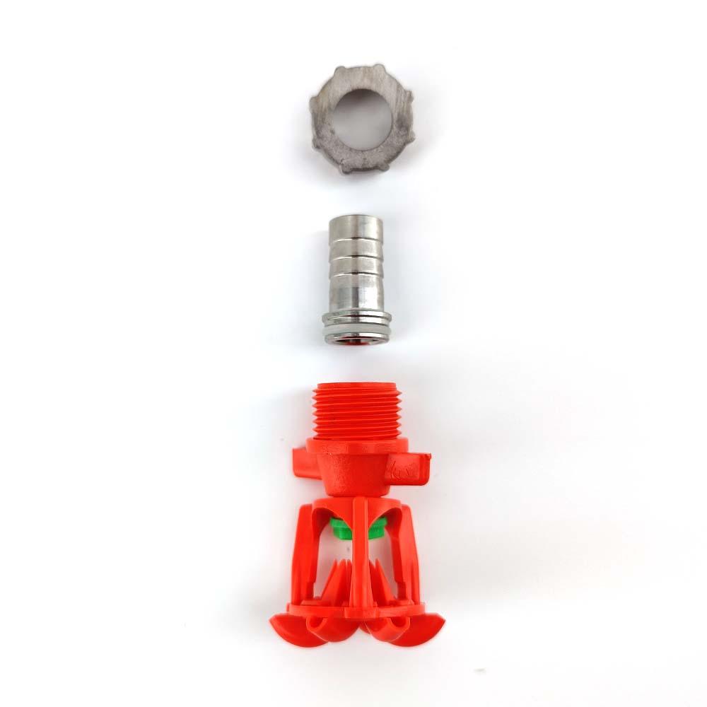 Low Volume CIP Spinning Spray Rotor (stainless swivel nut and barb ) - KegLand