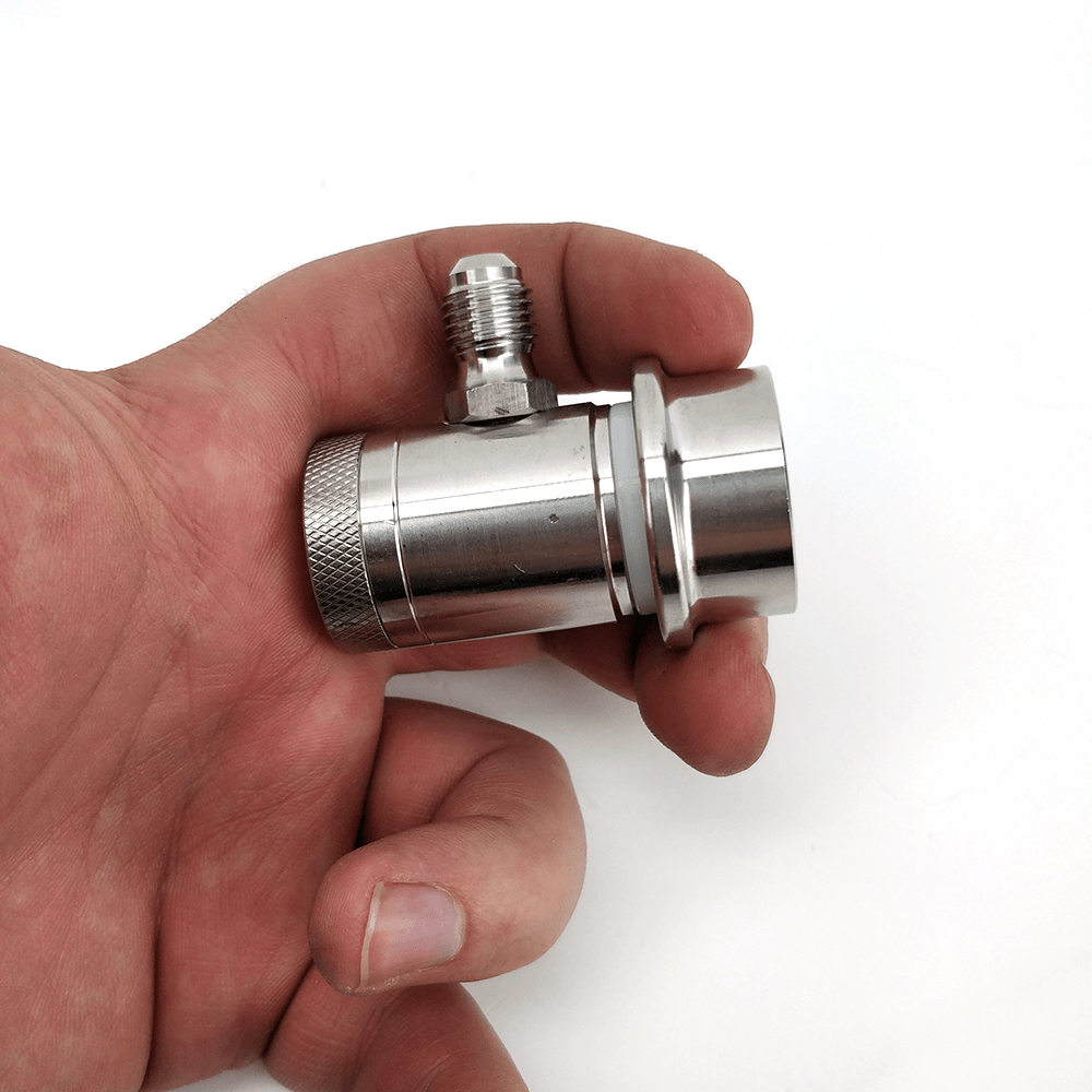 Machined Stainless Ball Lock Disconnect - MFL Thread (Grey/Gas) - KegLand