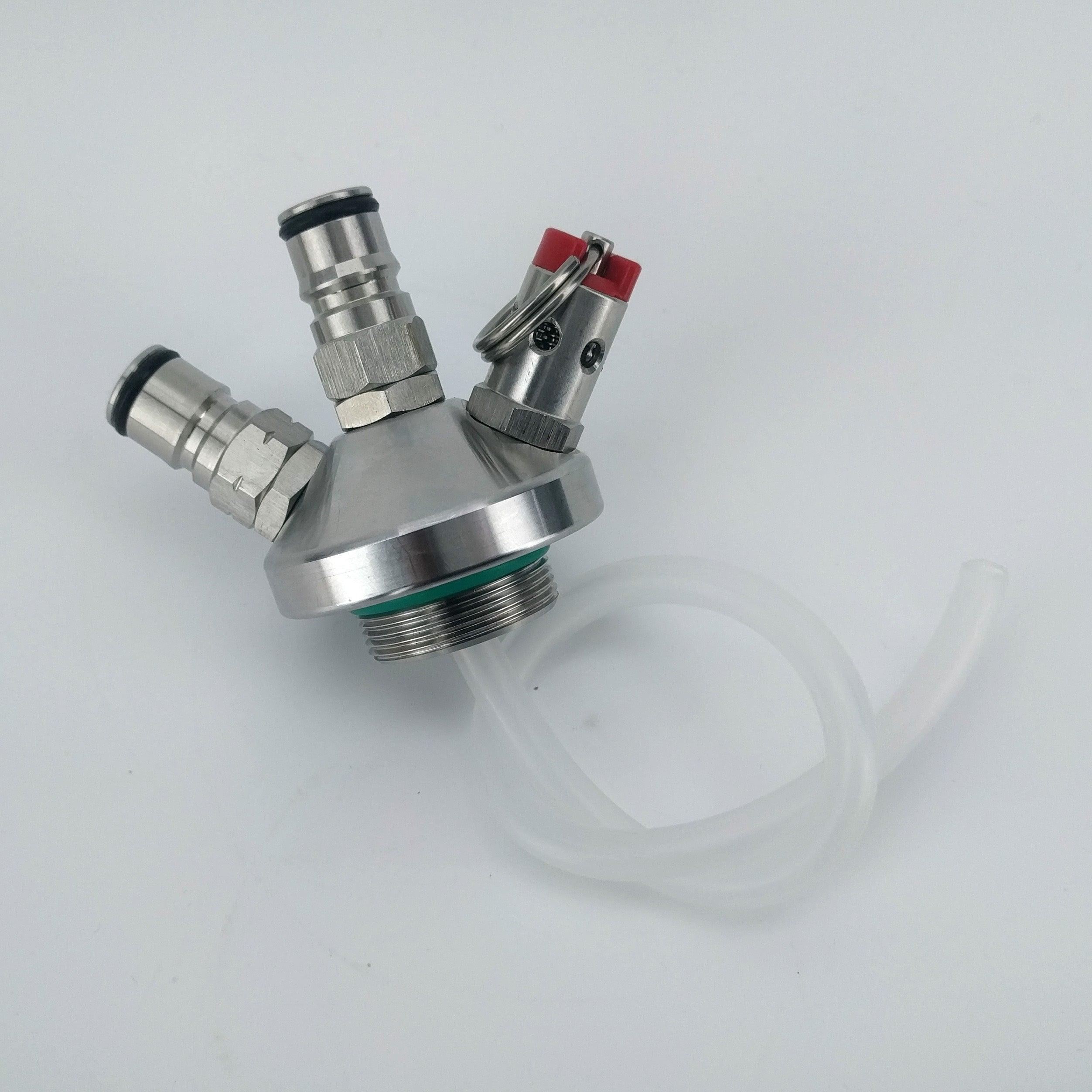 Mini Keg - Ball Lock Tapping Head with 8mm silicone hose - KegLand
