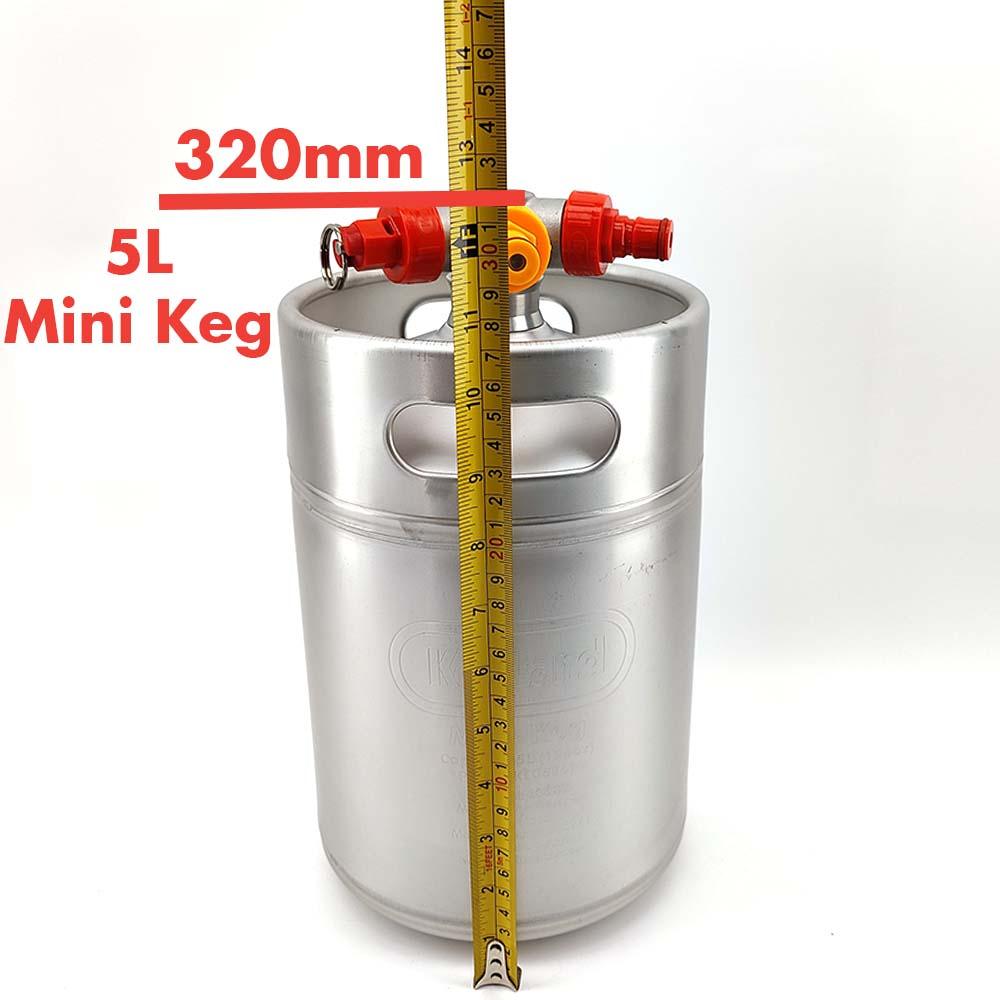 Mini Keg SS Low Profile Ball Lock Tapping Head Kit - KegLand