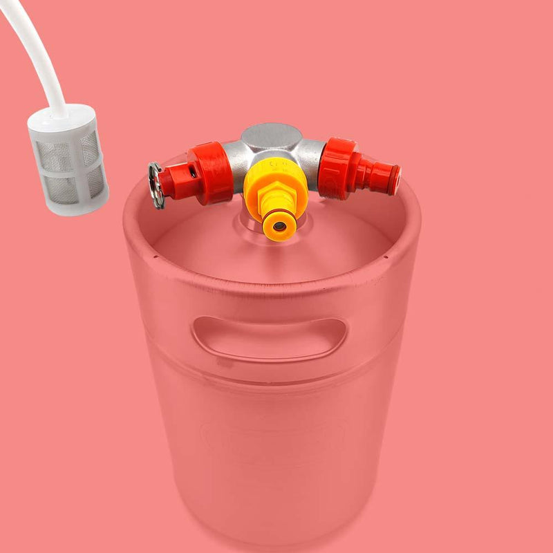 Mini Keg SS Low Profile Ball Lock Tapping Head Kit