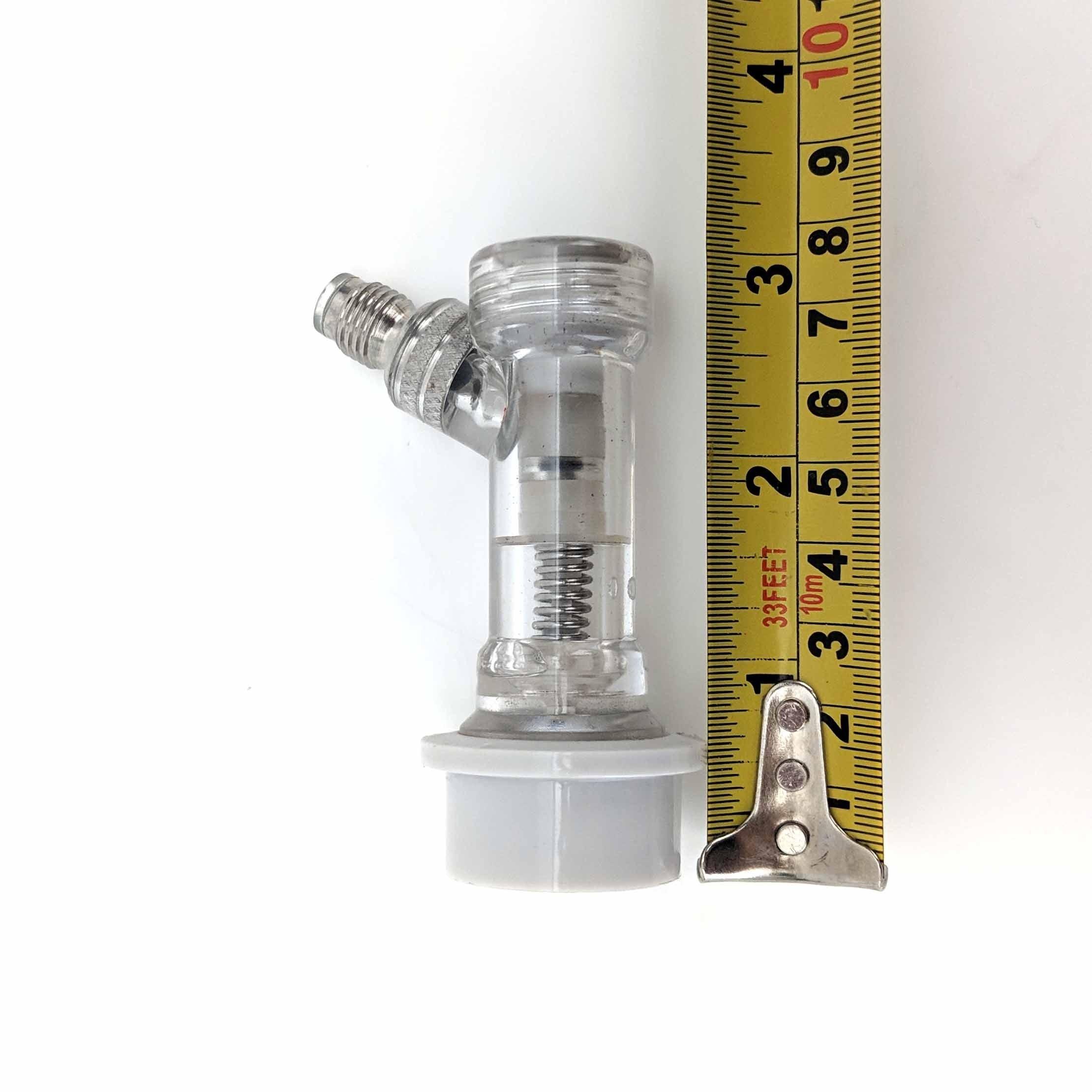Premium Ball Lock Disconnect MFL (Clear/Grey/Gas) - With Integrated Check Valve - KegLand