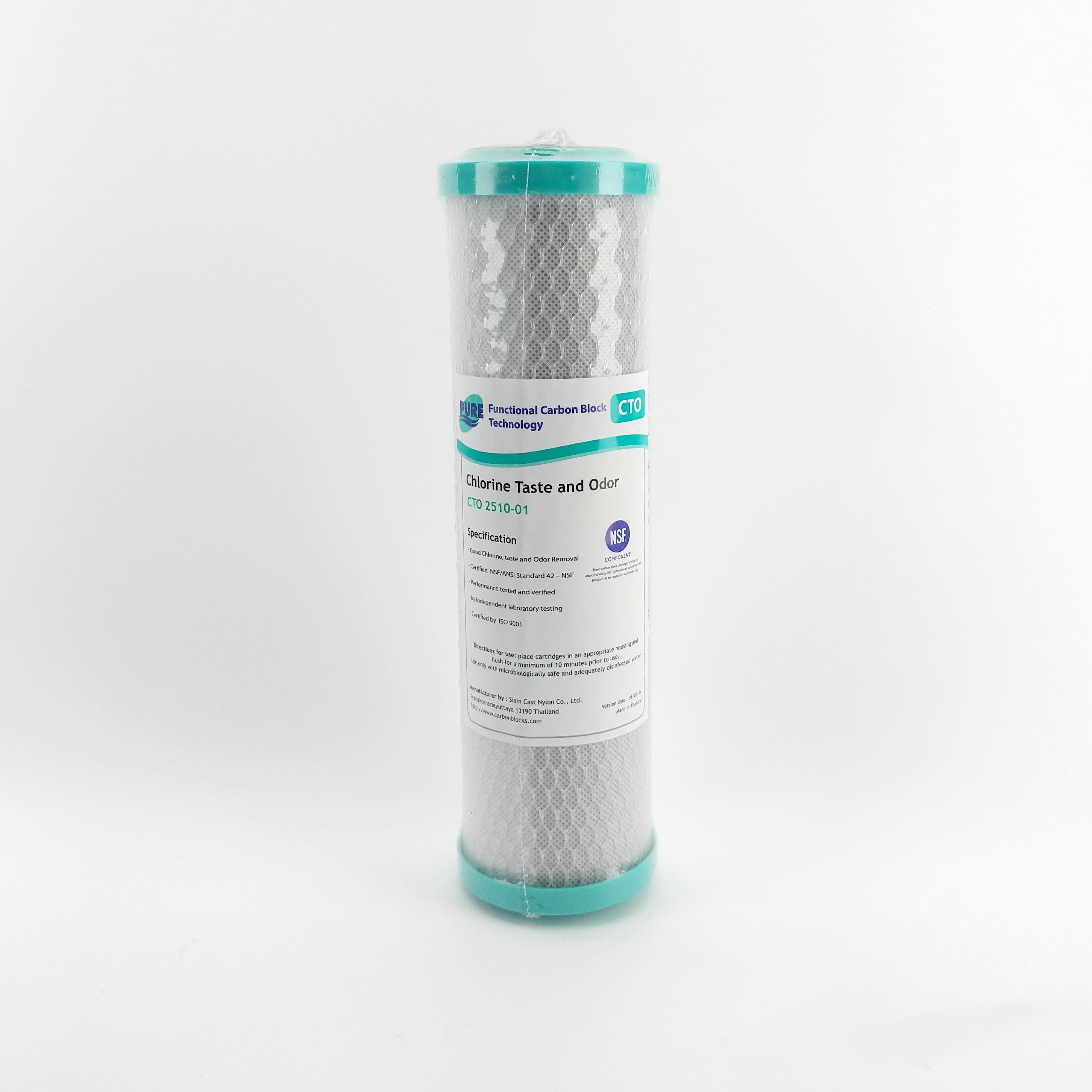 Pure Coconut Carbon Block Water Filter 1 Micron 10inch GT4-6CTO(CTO 2510-01) - KegLand