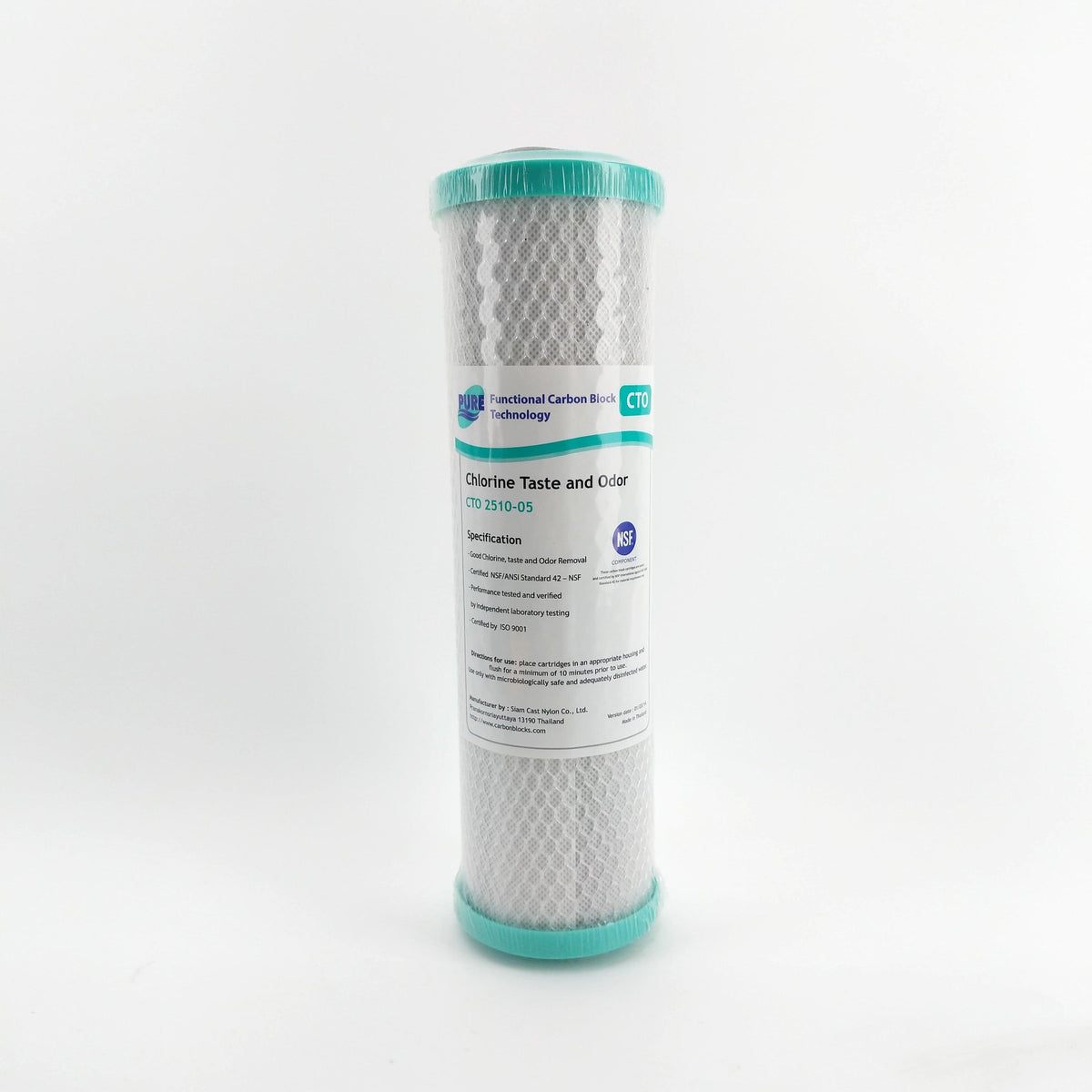 Aquasure Pioneer 1 Micron Carbon Block Water Filter – AF-CB1-2510, Coconut Shell Carbon, Fits GXRM10RBL RO Systems