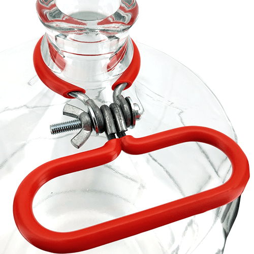 Red Carry Handle for 23L Carboy - Italian Glass Fermenter - KegLand