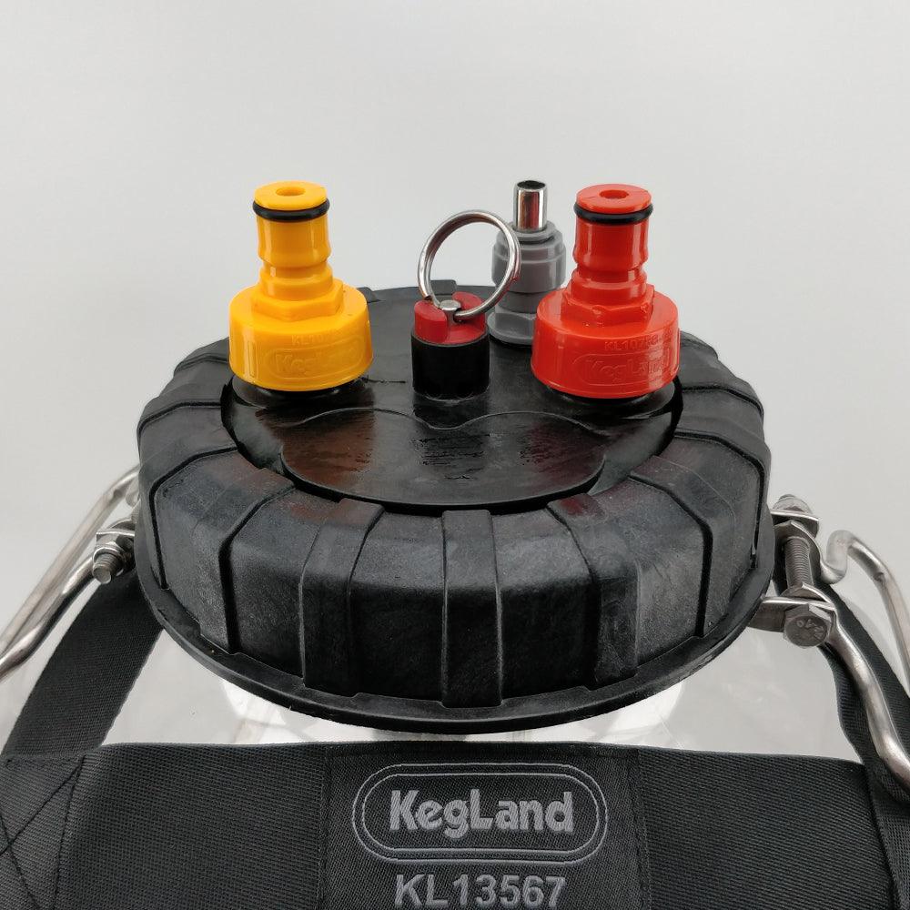 RED FermZilla - Liquid/Gas Post Plastic Carbonation Cap - KegLand