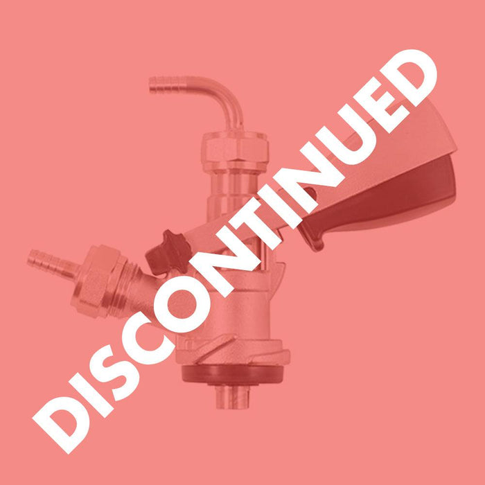 Stainless steel Stype keg coupler is used to dispense commercial kegs