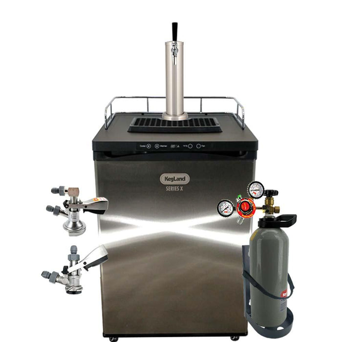 KegLand Series X No.1 Click A&D Kegerator Draught Pack with 2.6kg Gas