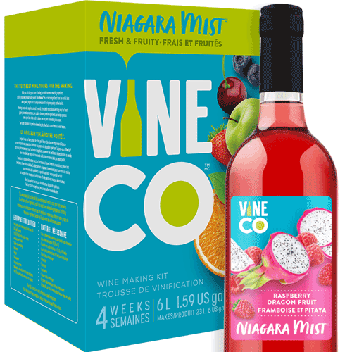 VineCo - Niagara Mist Raspberry - Wine Making Kit - KegLand
