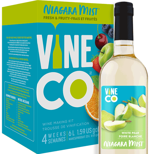 VineCo - Niagara Mist White Pear - Wine Making Kit - KegLand