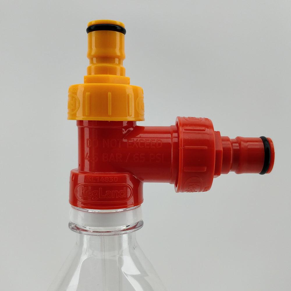 YELLOW - FermZilla Liquid/Gas Post Plastic Carbonation Cap - KegLand